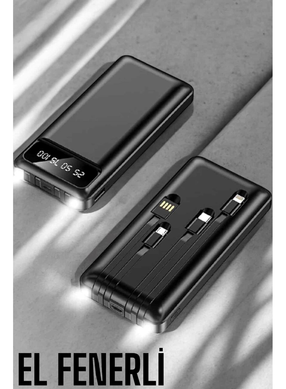 Powerbank 20.000 Mah Dijital Göstergeli LCD Ekran Uzun Pil Ömrü