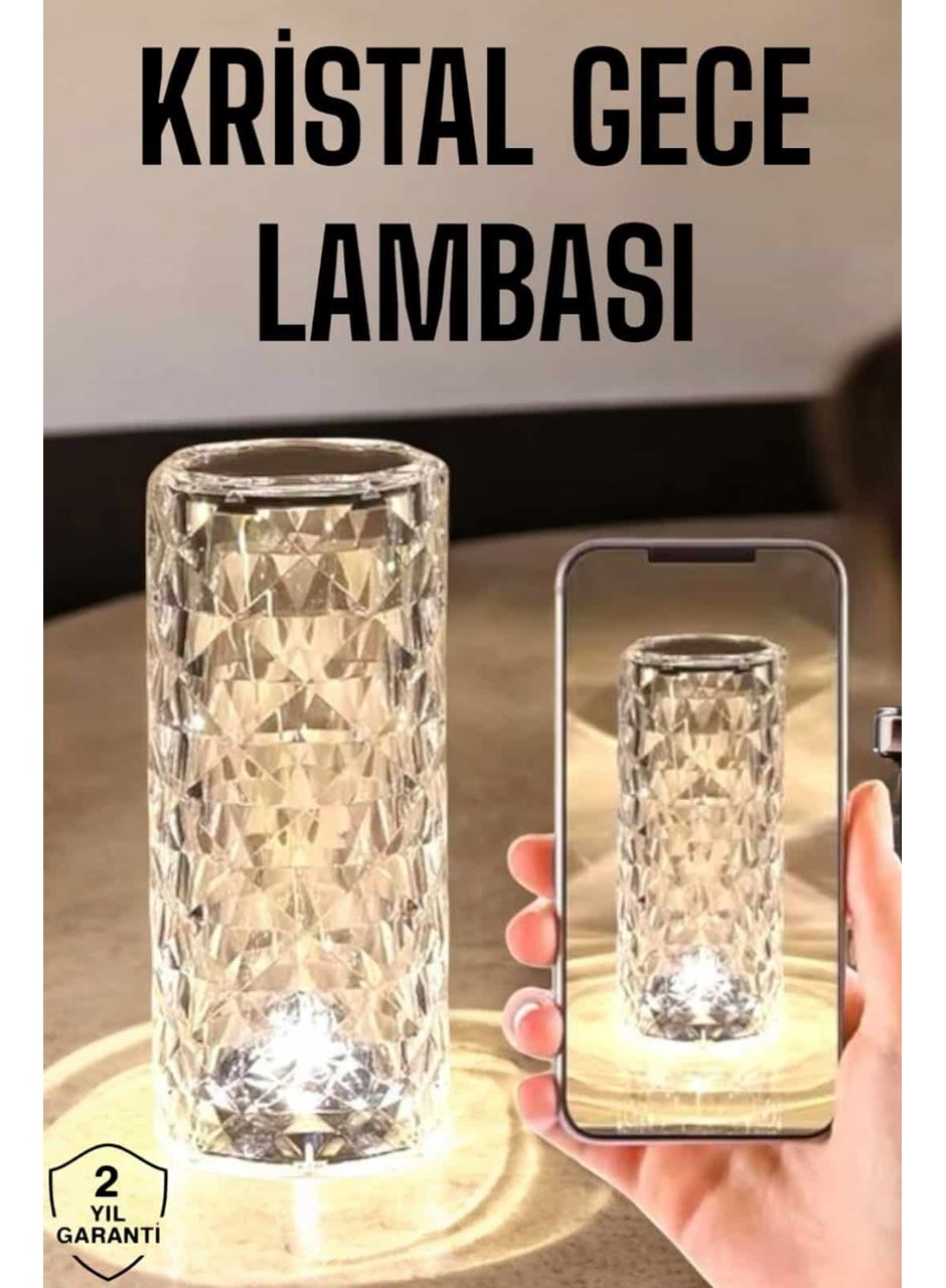 Kristal Dokunmatik Ve Kumandalı Masa Ve Gece lambası