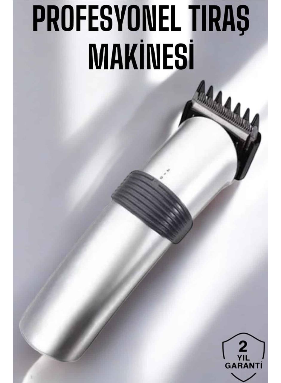 Erkeklere Özel Şarjlı Saç ve Sakal Kesme Tıraş Makinesi Seti