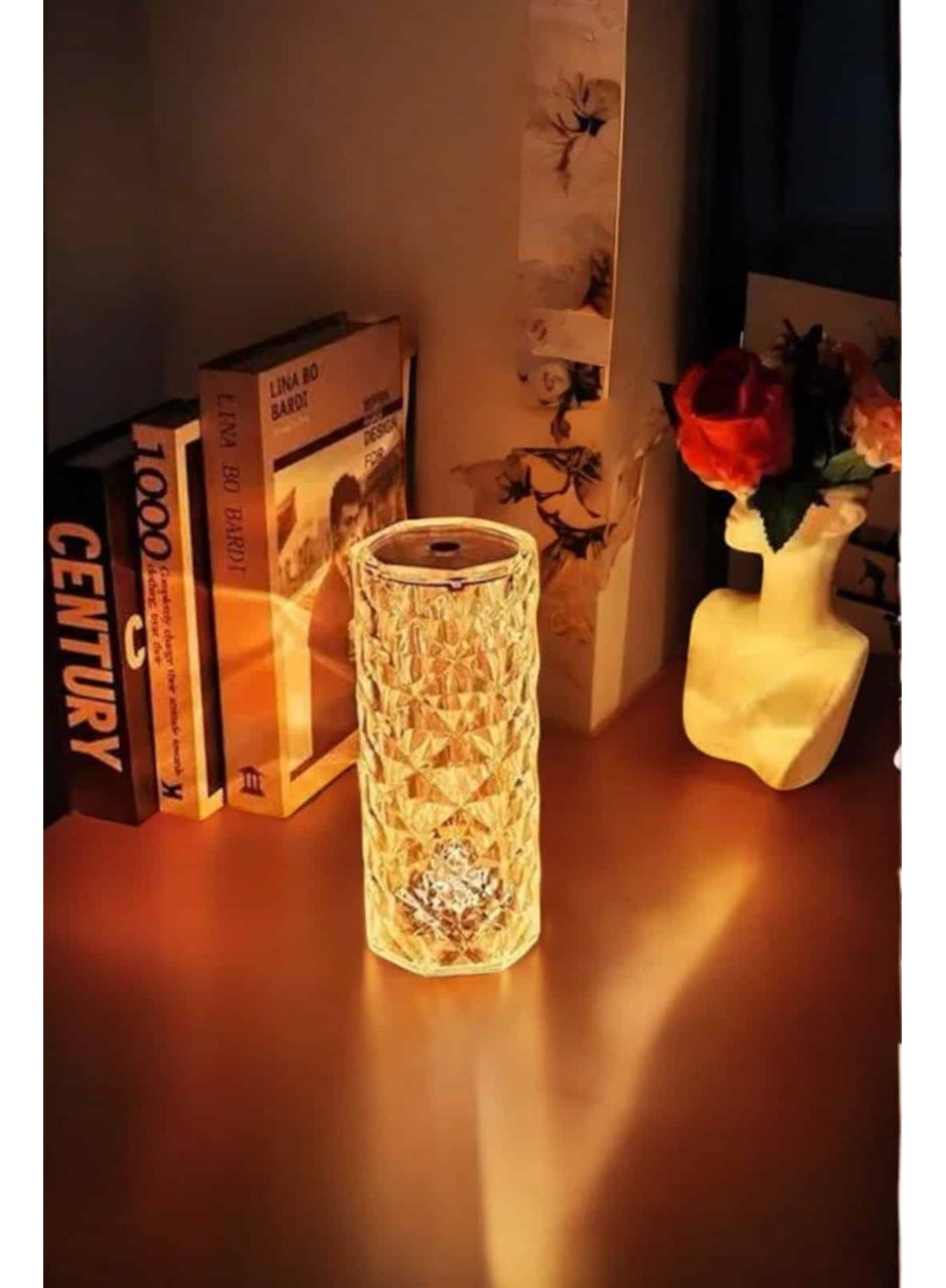 Kristal Dokunmatik Ve Kumandalı Masa Ve Gece lambası