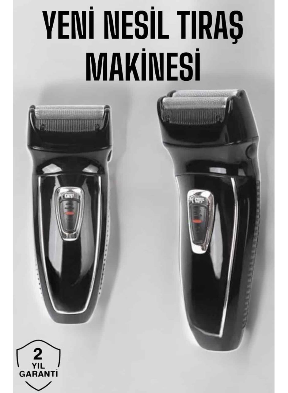 Şarjlı Paslanmaz Çelik Bıçaklı ve Kablosuz Saç Sakal Tıraş Makinesi