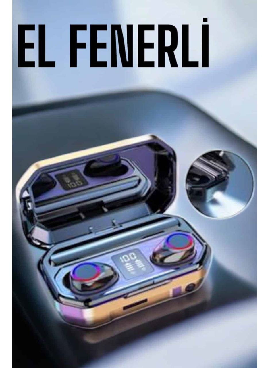 Dijital Göstergeli Bluetooth Bağlantılı Kulaklık Dokunmatik Kontrol