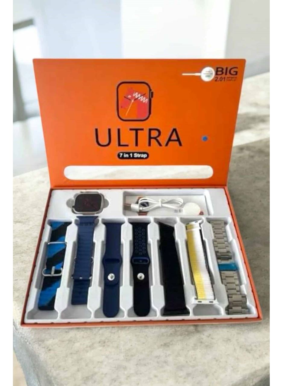 Akıllı Saat 7 Kordonlu Bildirim Görebilen Metal Kordon GPS Özelliği