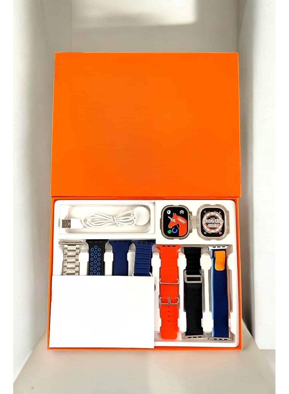 Akıllı Saat 7 Kordonlu Metal,Plastik Ve Hasır Kordon Seçeneği