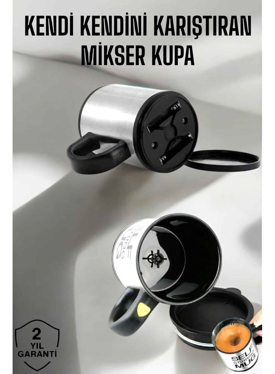 Yazılı Mug Kupa Karıştırıcı Özelliği Ve Paslanmaz Çelik