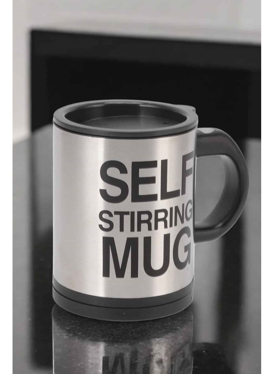 Yazılı Mug Kupa Karıştırıcı Özelliği Ve Paslanmaz Çelik