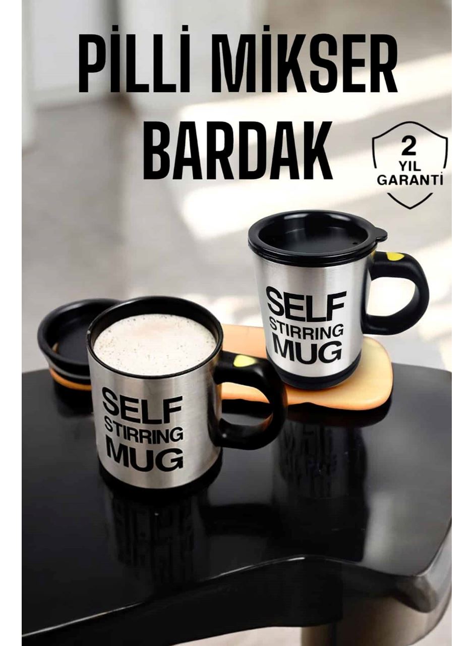 Mikser Kupa Yazılı Mug Bardak Karıştırma Özelliği