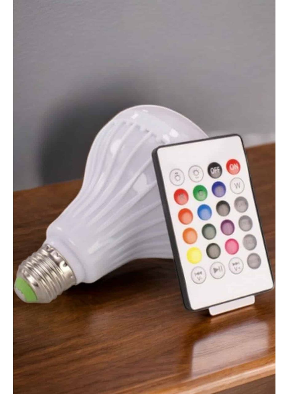 Kablosuz Bluetooth Hoparlör Led Lamba
