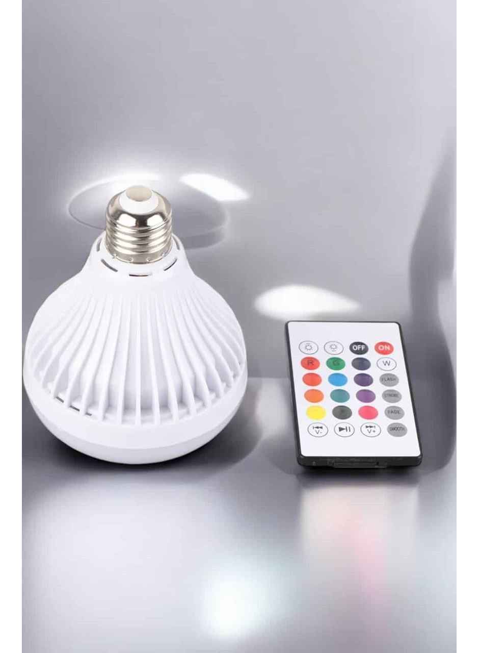 Kablosuz Bluetooth Hoparlör Led Lamba