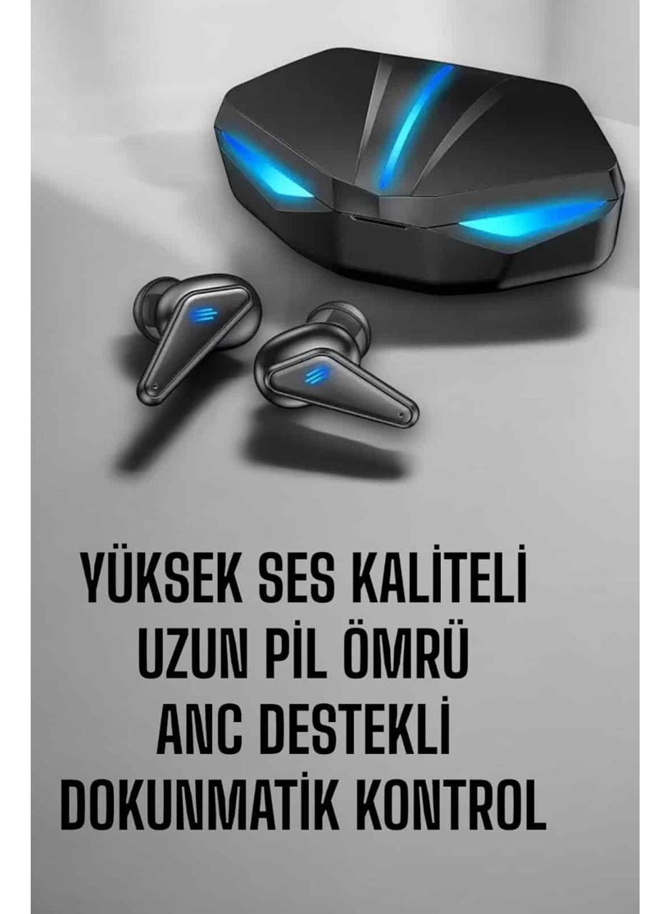 Bluetooth Oyuncu Kulaklığı Led Işıklı Kablosuz ANC Özelliği