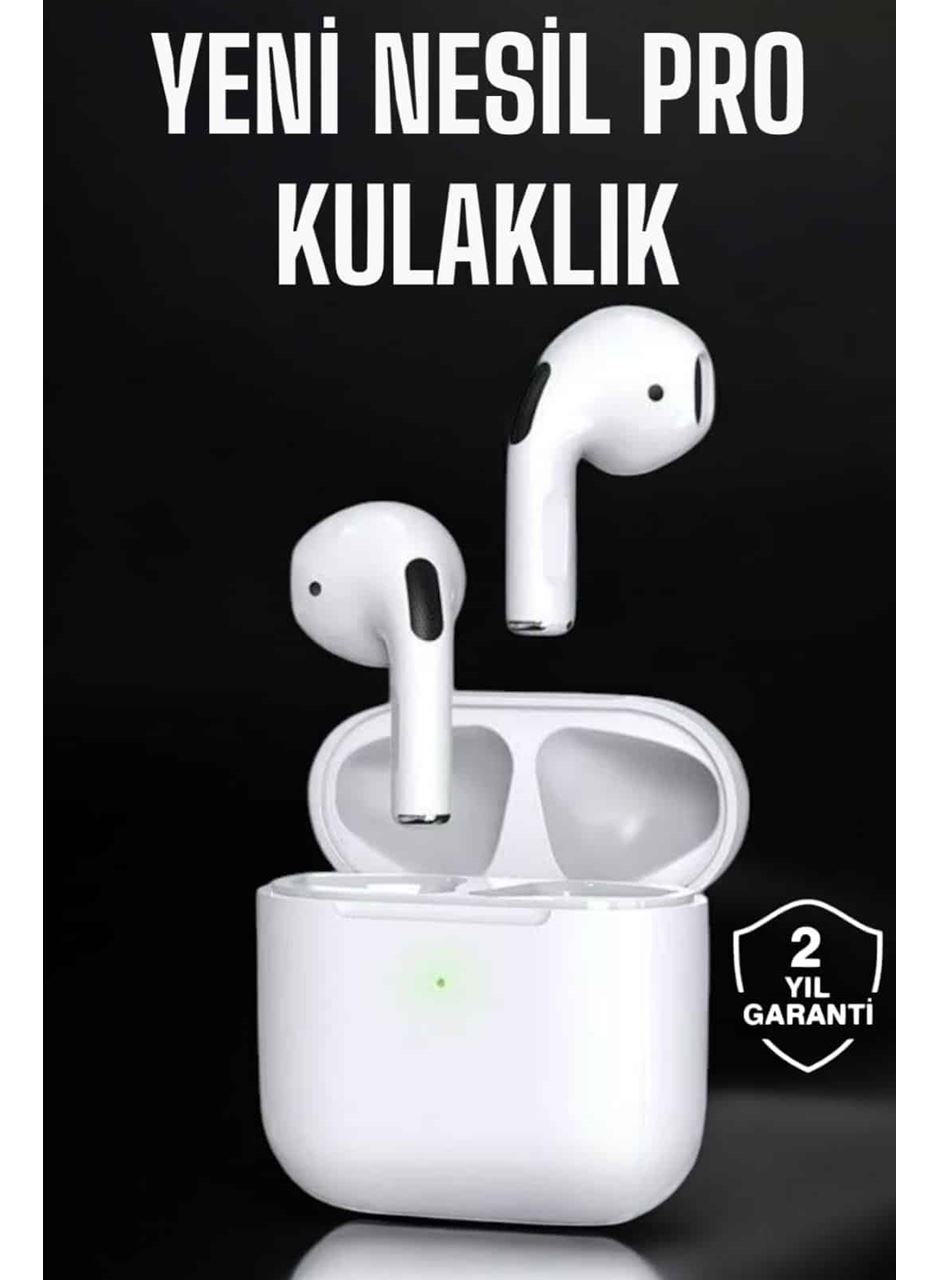 Beyaz Yeni Nesil Pro Bluetooth Kulaklık Yüksek Ses Kaliteli ANC Özelliği
