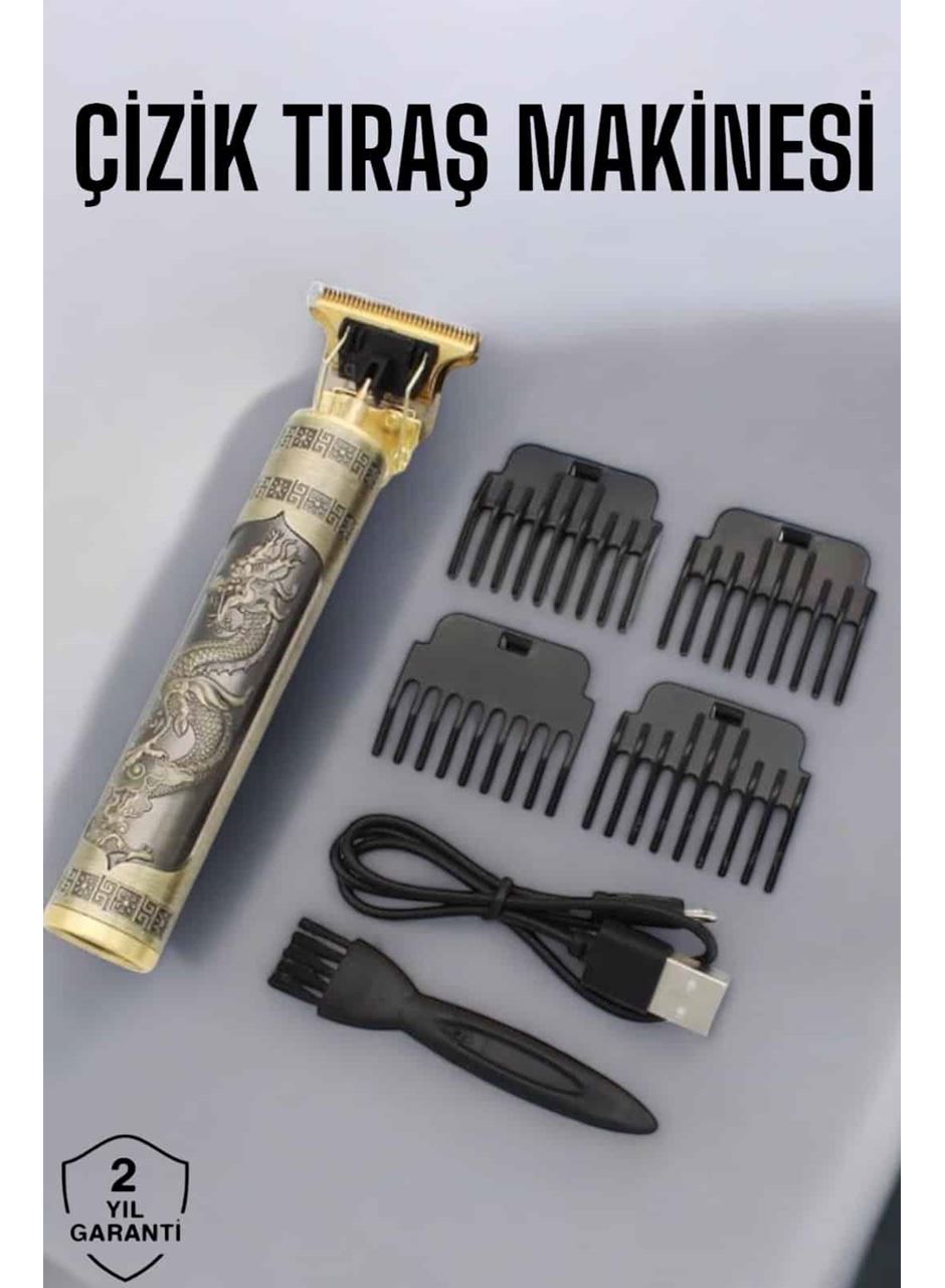 Profesyonel Şarjlı Saç ve Sakal Şekillendirici Çizik Tıraş Makinesi