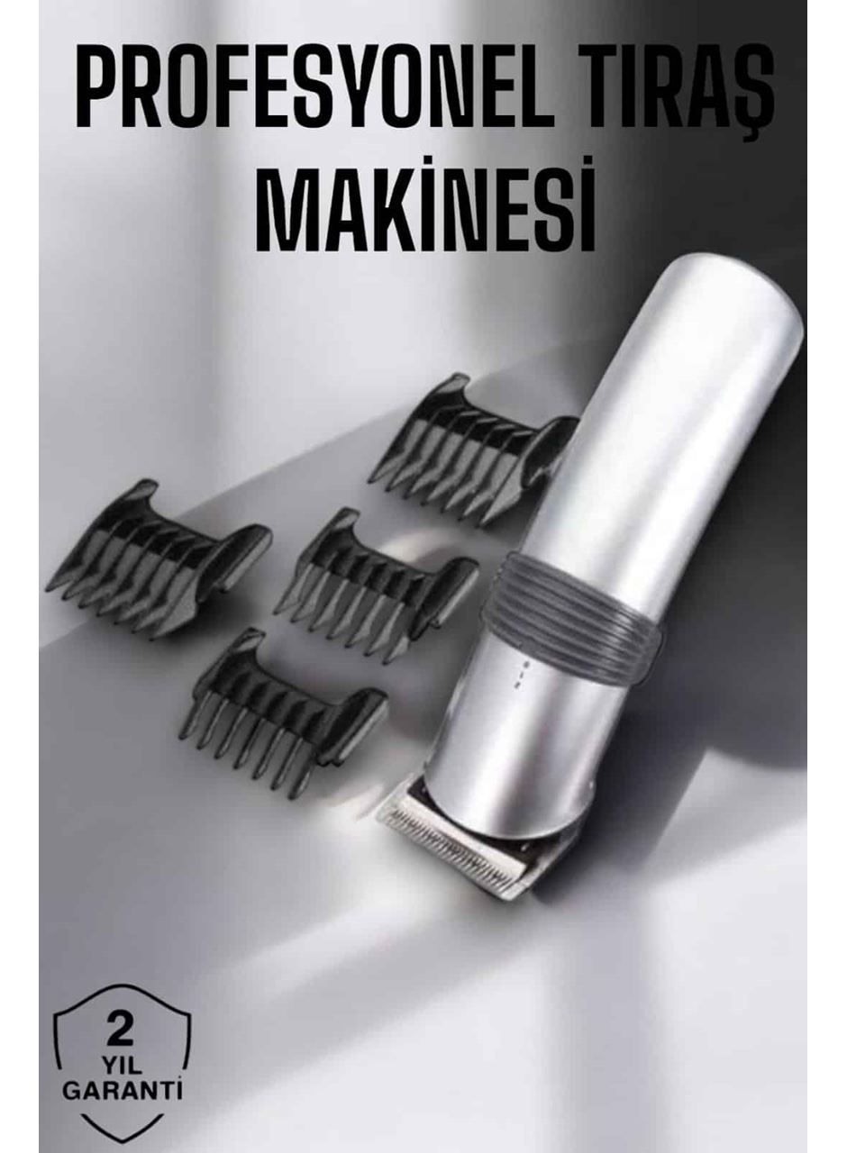 4 Taraklı Taşınabilir Profesyonel Saç ve Sakal Kesme Tıraş Makinesi