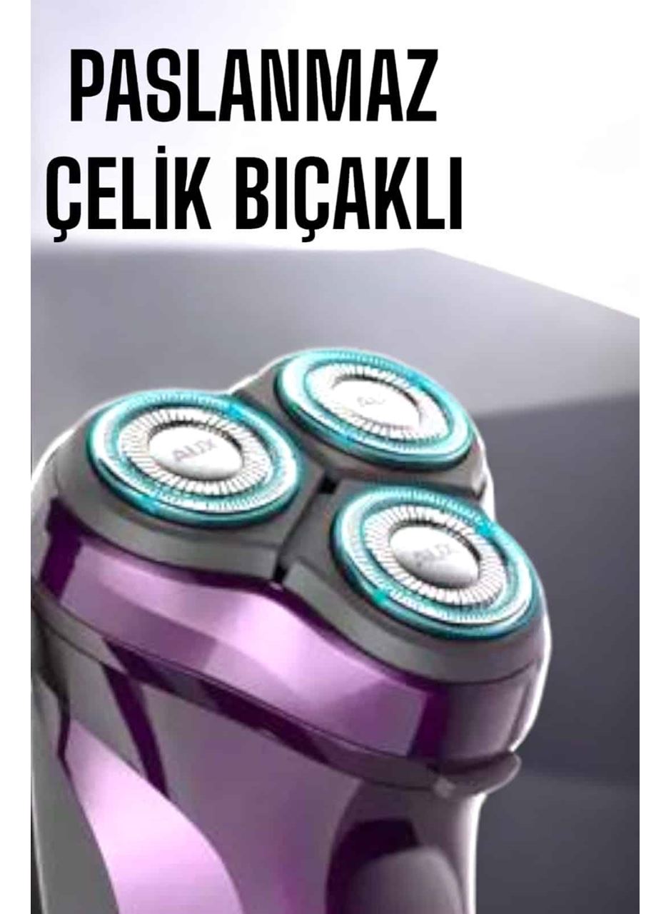 Profesyonel Şarjlı Saç ve Sakal Tıraş Makinesi Hassas Kesim