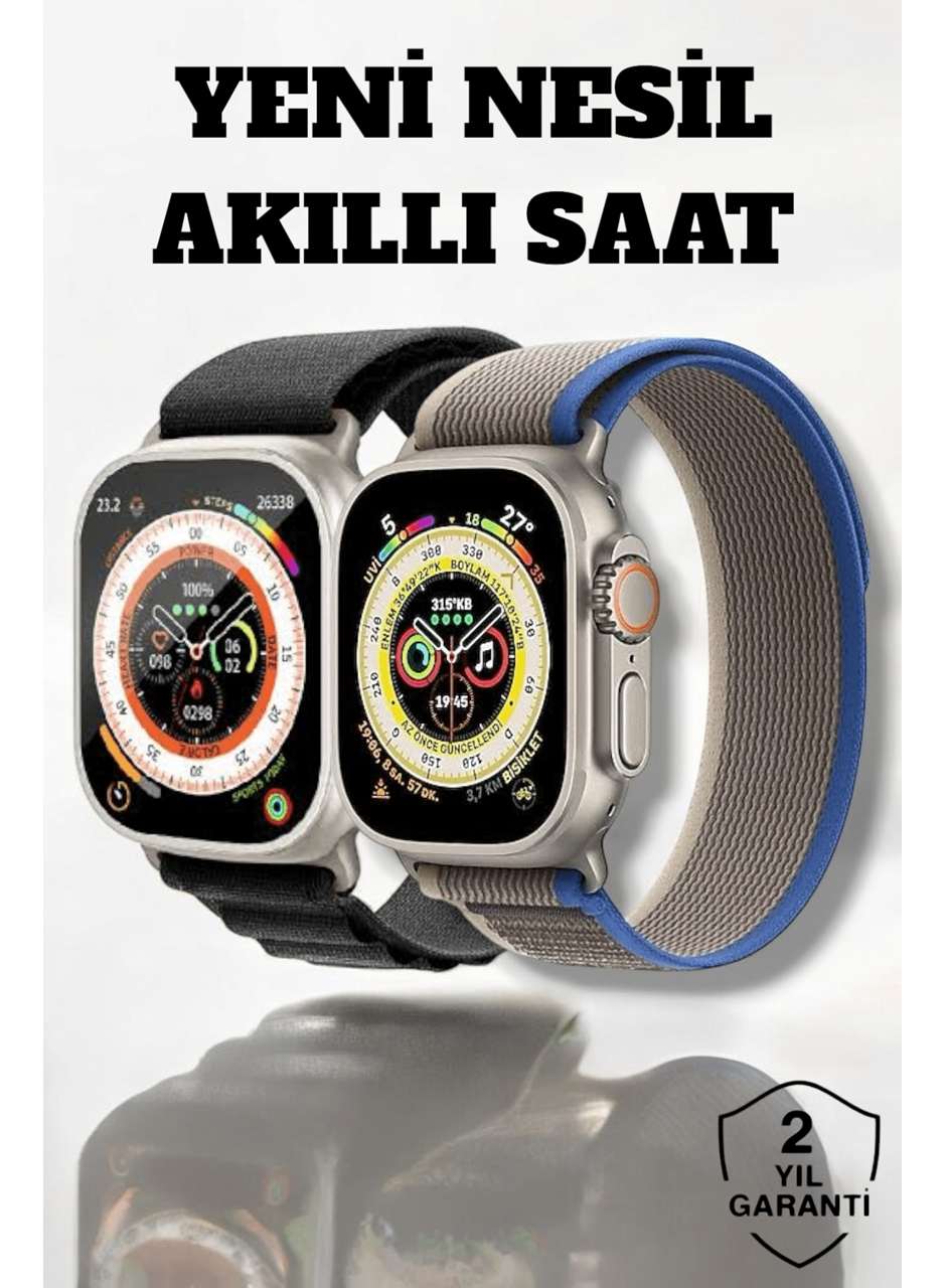 49MM Ekranlı, Kan Basıncı ve Adımsayar Özellikli Bluetooth Akıllı Saat