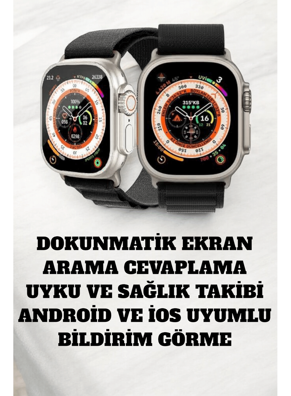 49MM Ekranlı, Kan Basıncı ve Adımsayar Özellikli Bluetooth Akıllı Saat