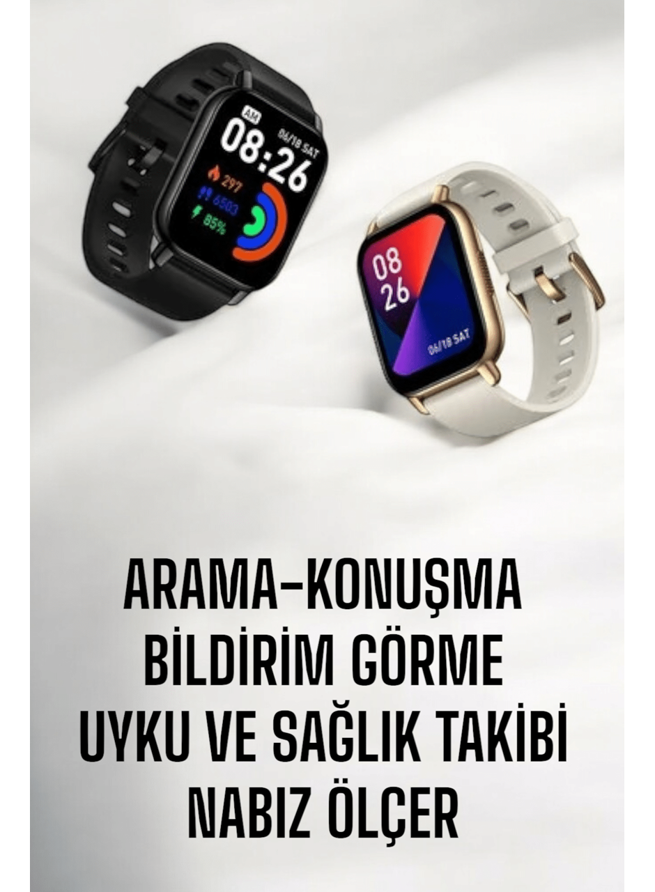 Suya Dayanıklı Bluetooth Akıllı Saat GPS, Adımsayar, Nabız & Sağlık Takibi