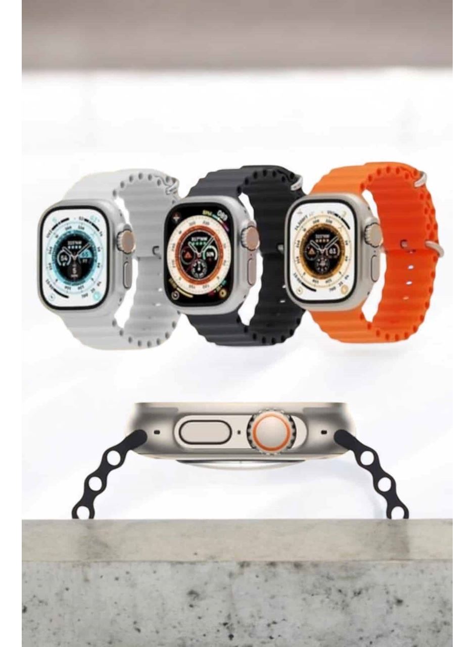 Bluetooth Bağlantılı 49MM Dokunmatik Akıllı Saat Sağlık ve Spor Takip Özellikli