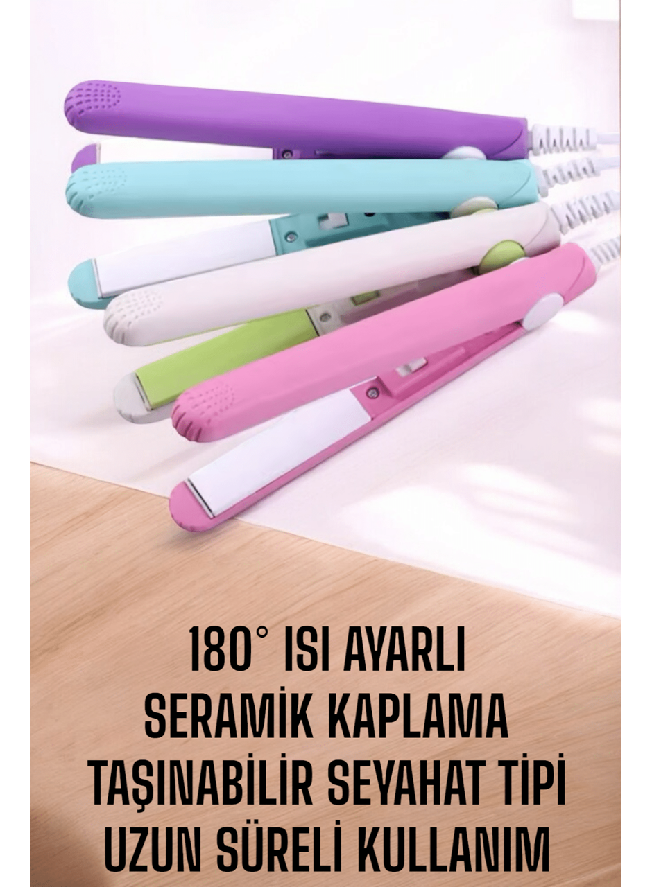 180°C Isı ve Uzun Süre Kalıcı Düzlük Sağlayan Mini Saç Düzleştirici