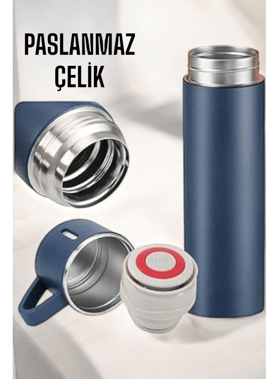 Paslanmaz Çelik 3’lü Termos Seti Vakumlu ve 8 Saat Isı Koruma