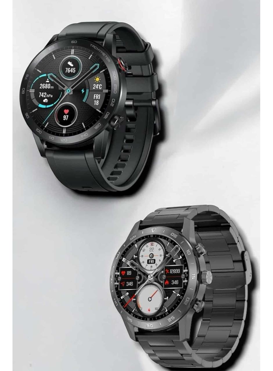 Çift Kordonlu Yüksek Çözünürlüklü Akıllı Saat Uyku İzleyici & Spor Modları