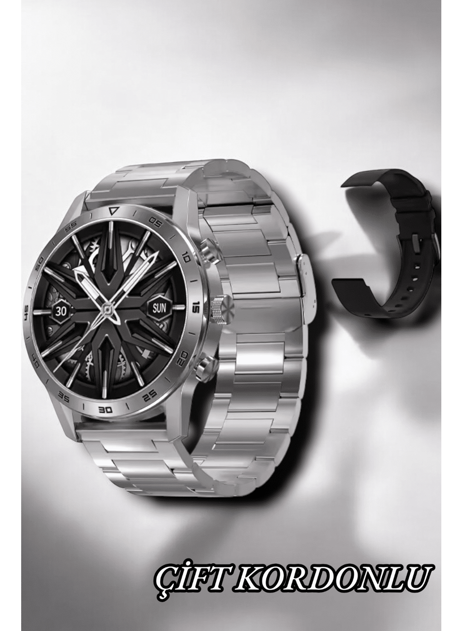 Suya Dayanıklı Dokunmatik Akıllı Saat Bluetooth 5.0, Sesli Asistan ve Sağlık Takibi