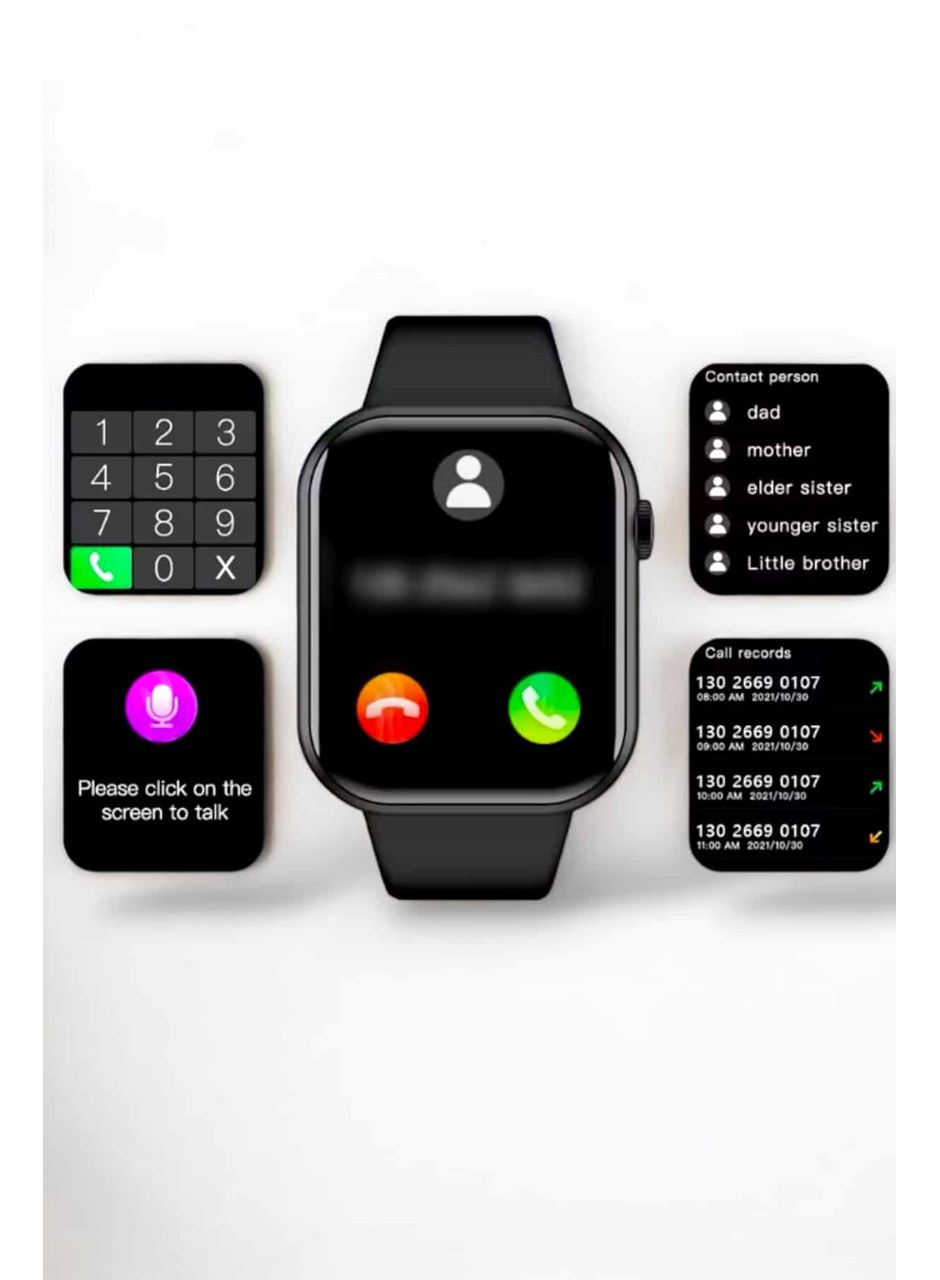 Akıllı Saat Arama Cevaplayan Dokunmatik Ekran Bleutooth Bağlantılı