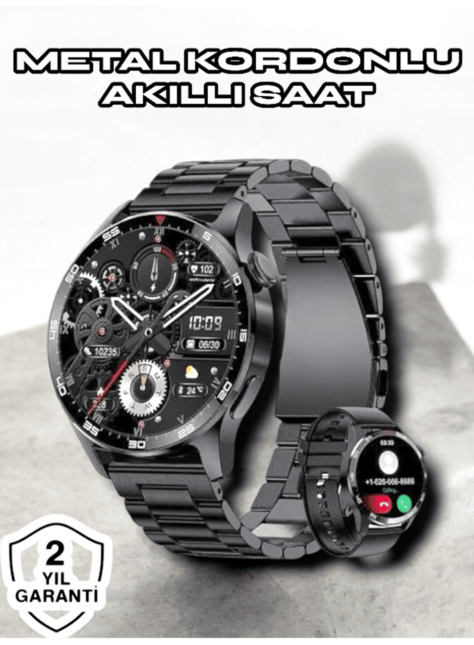 NFC ve Kablosuz Şarjlı Akıllı Saat EKG, Nabız & Spor Modları ile iOS ve Android Uyumlu