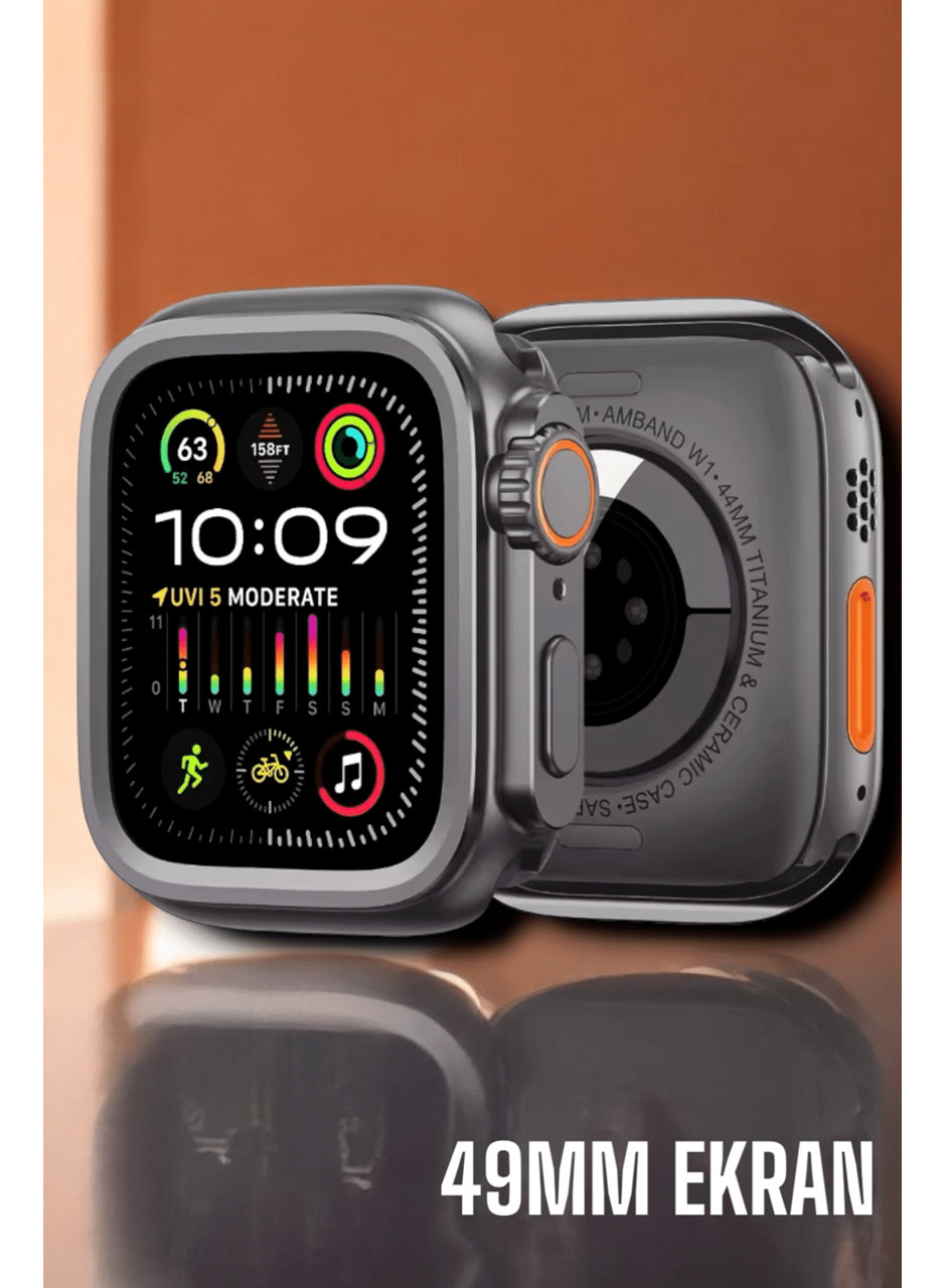 Suya ve Toza Dayanıklı 45 MM Akıllı Saat Bildirim ve Cevapsız Çağrı Görüntüleme