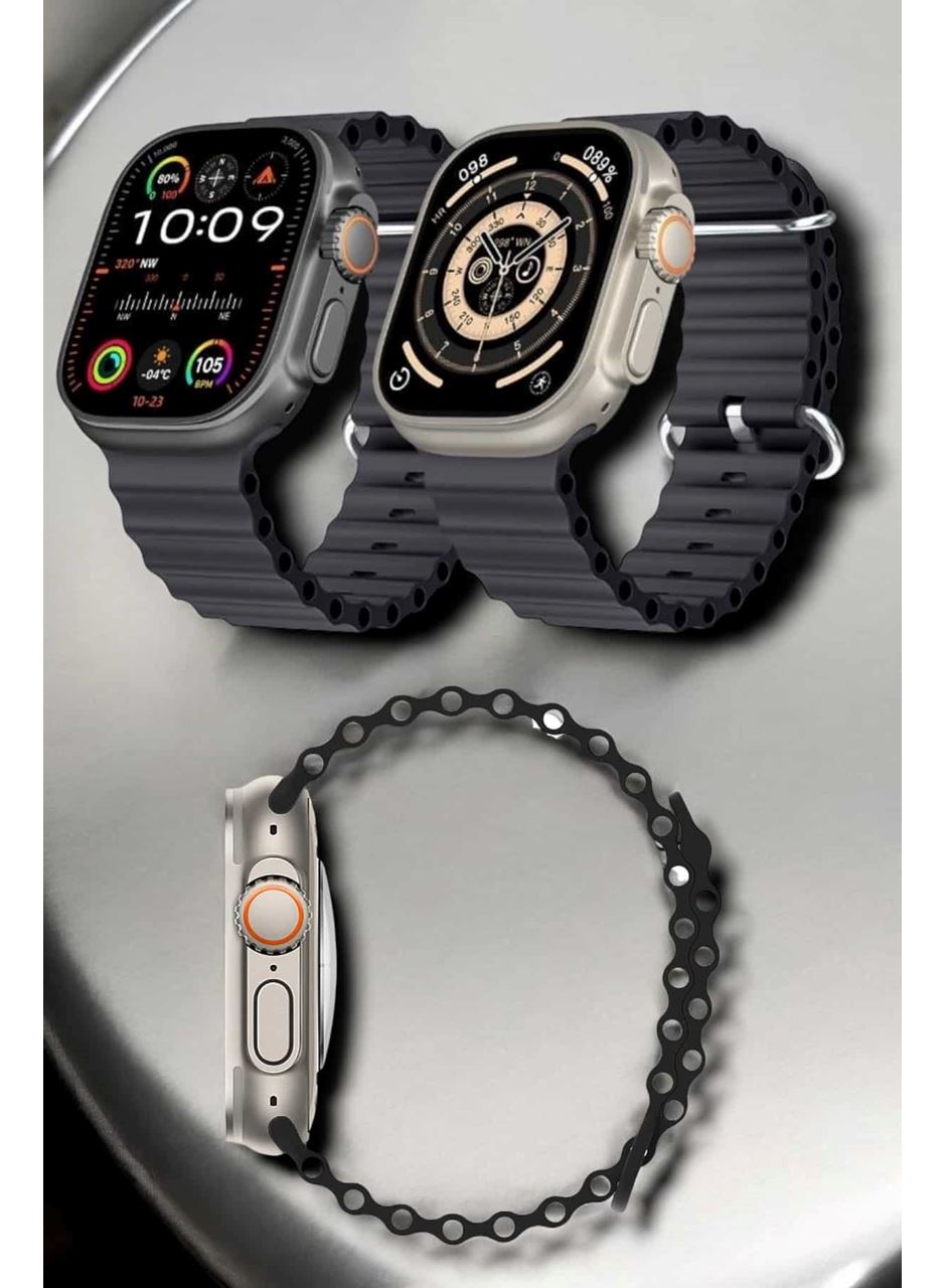 Yeni Nesil Ultra Akıllı Saat Titreşimli, Uyku & Sağlık Takibi, Çift Kordon