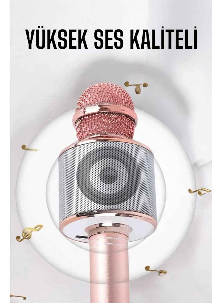 Taşınabilir Bluetooth Karaoke Mikrofon: Hafıza Kart Girişli, Etkileyici Performans