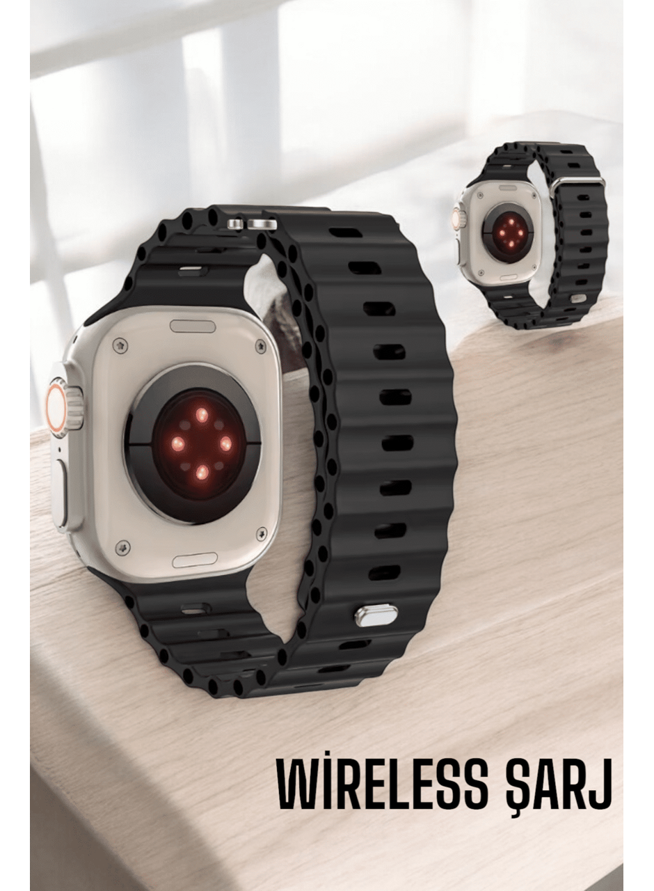 45 MM Gri Kasa Ultra Akıllı Saat Sesli Görüşme, Sağlık Takibi, Suya Dayanıklı