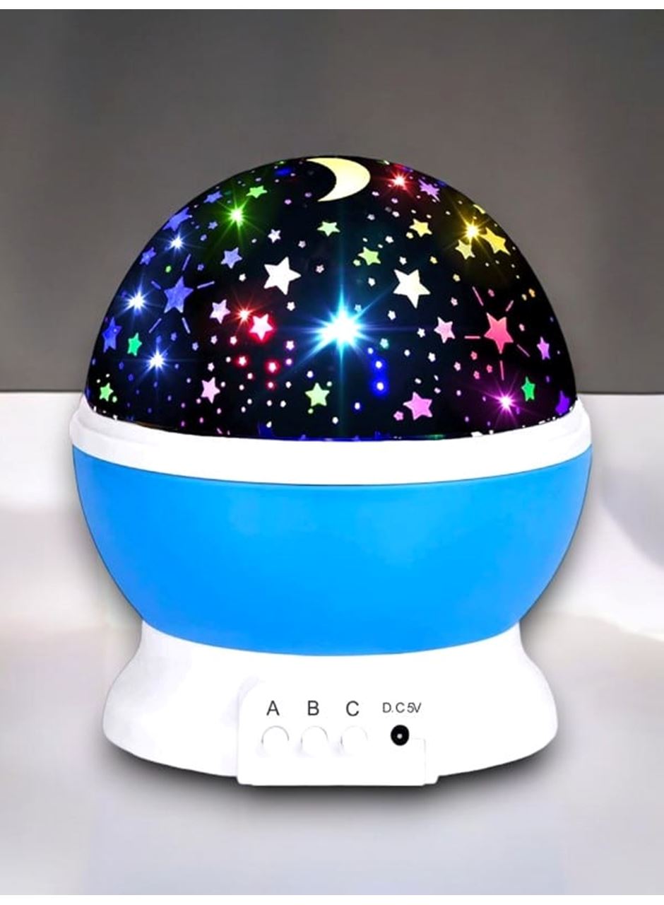 Yıldızlı Gökyüzü Efektli Projektörlü Masa ve Gece Lambası