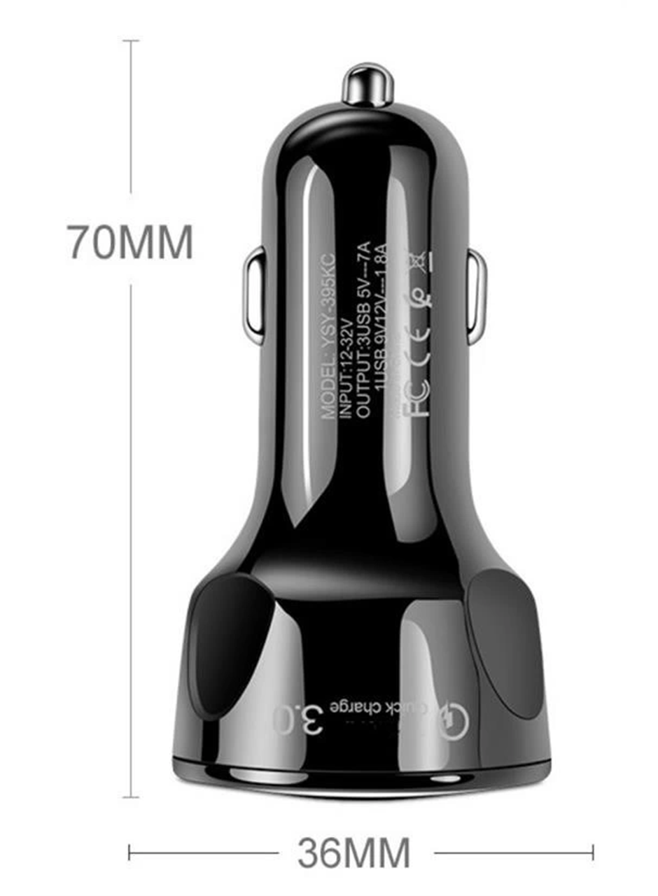55w 3 Port Usb Araç İçin Telefon Şarj Cihazı 3 Girişli Çakmaklık Adaptör-31a Pd 20w Qc 30 (