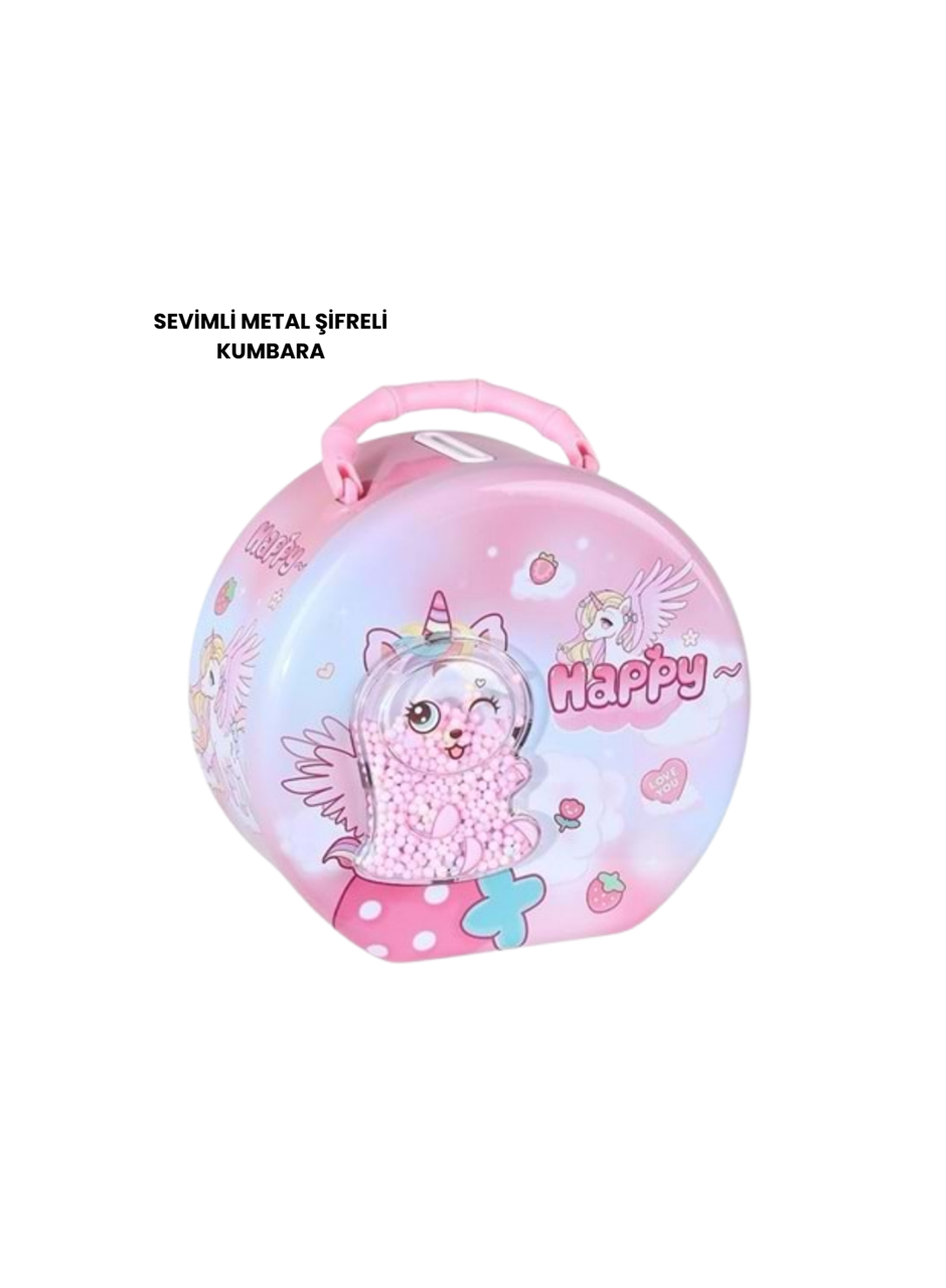 ŞİFRELİ KUMBARA PEMBE