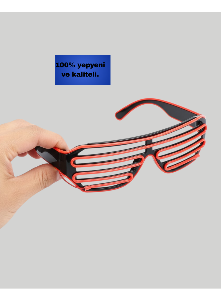 NEON GÖZLÜK KIRMIZI