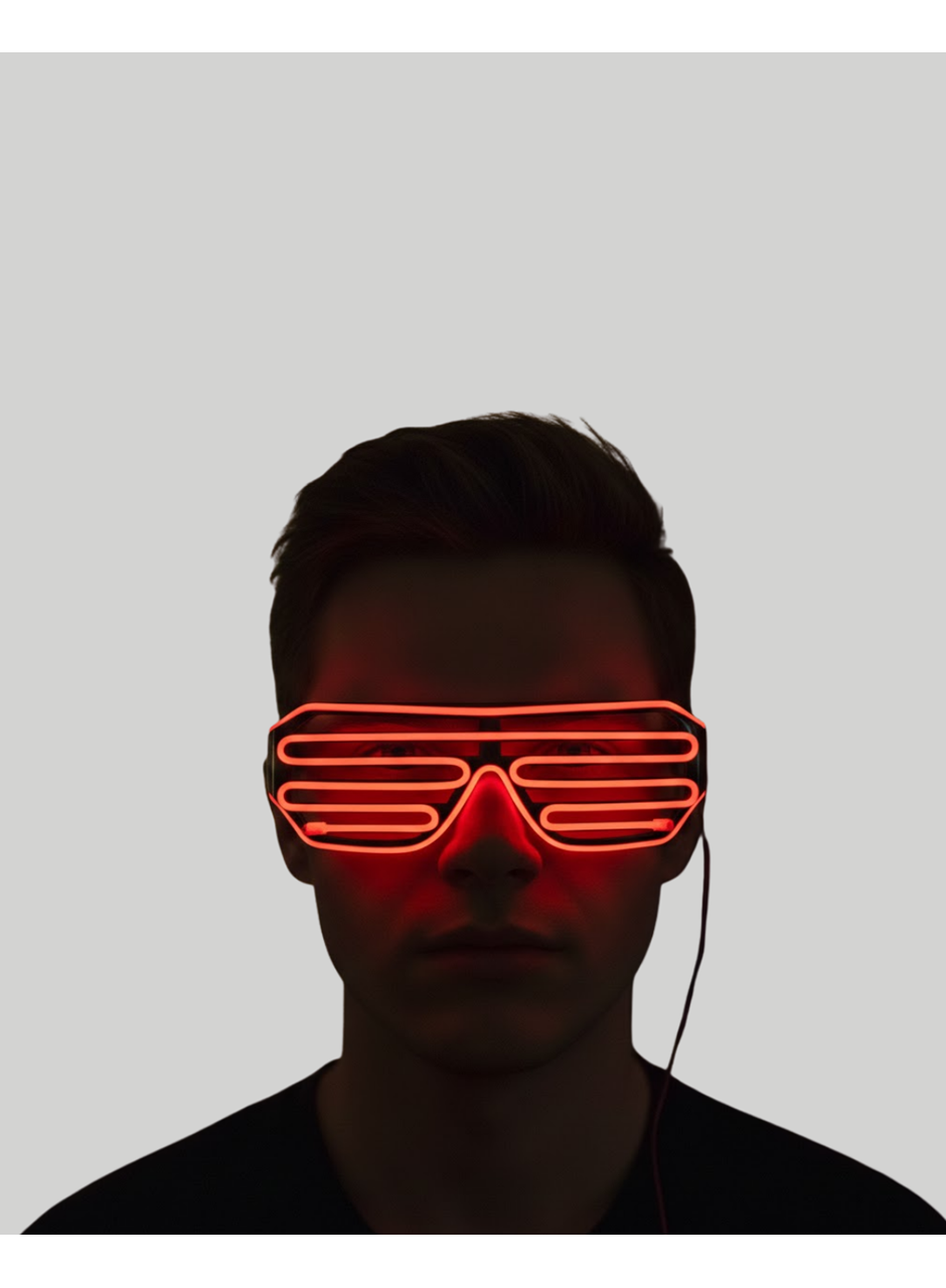 NEON GÖZLÜK KIRMIZI