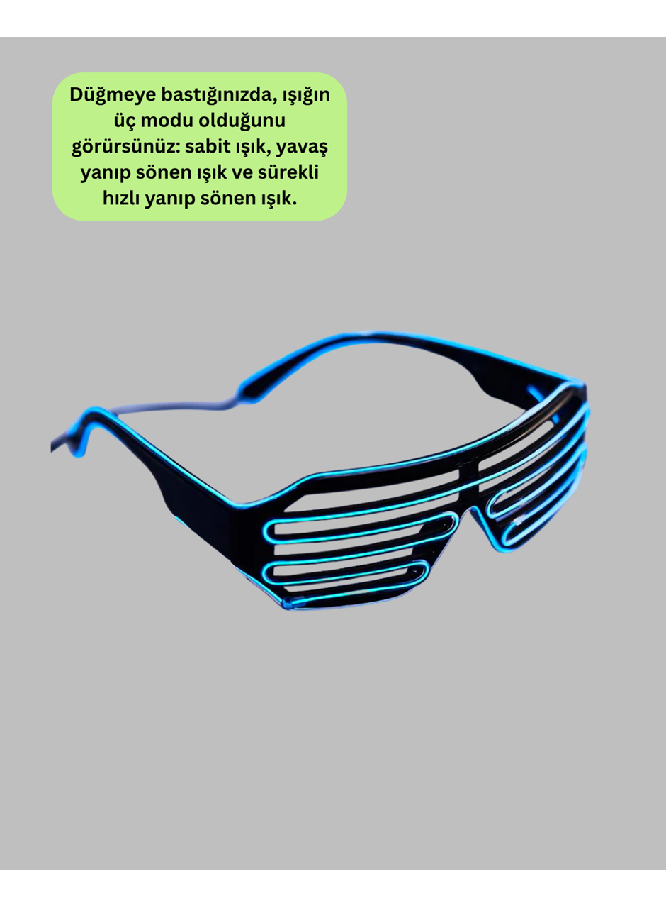 NEON GÖZLÜK MAVİ