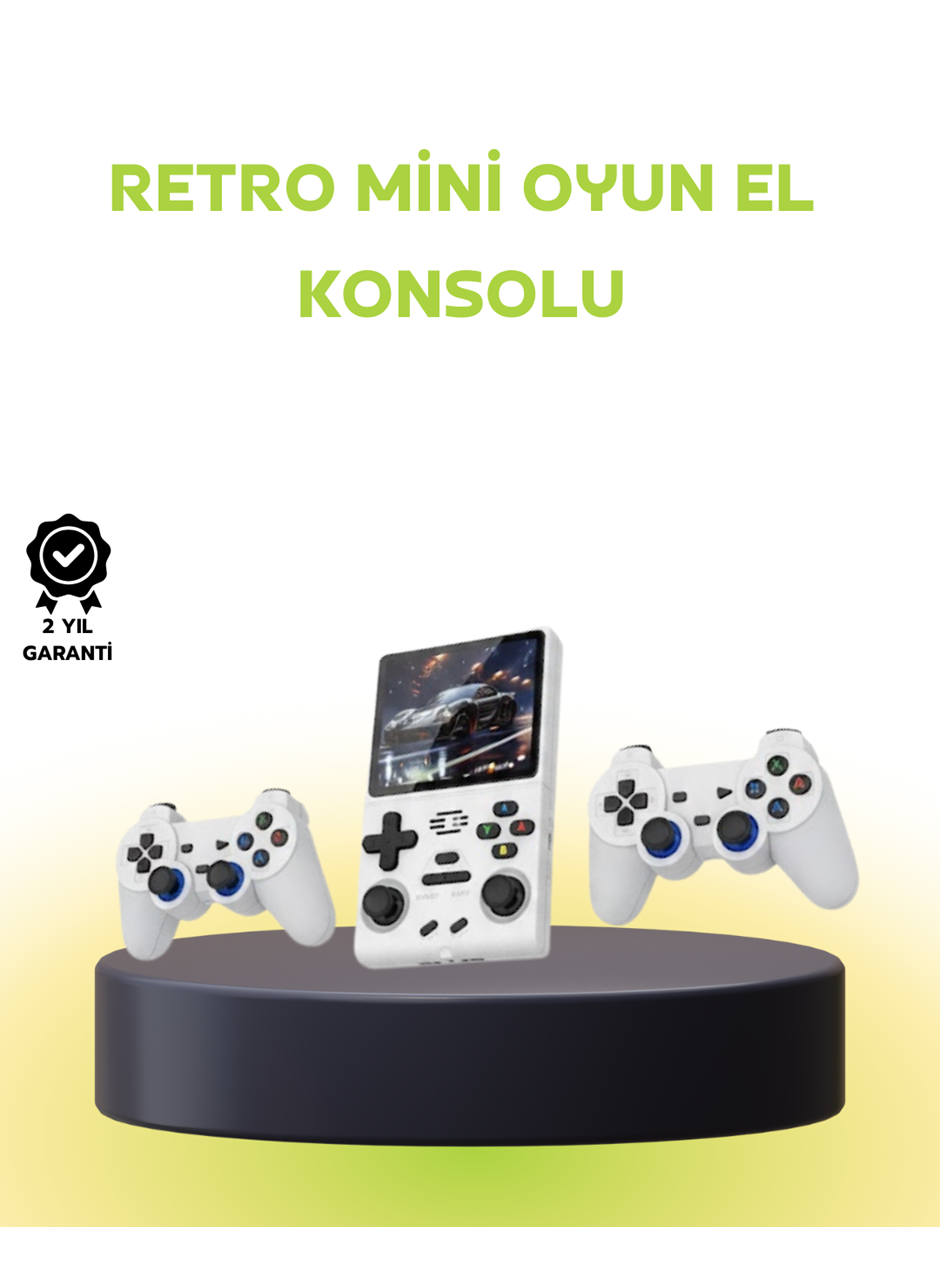 Geniş Ekranlı Taşınabilir Retro Oyun Konsolu