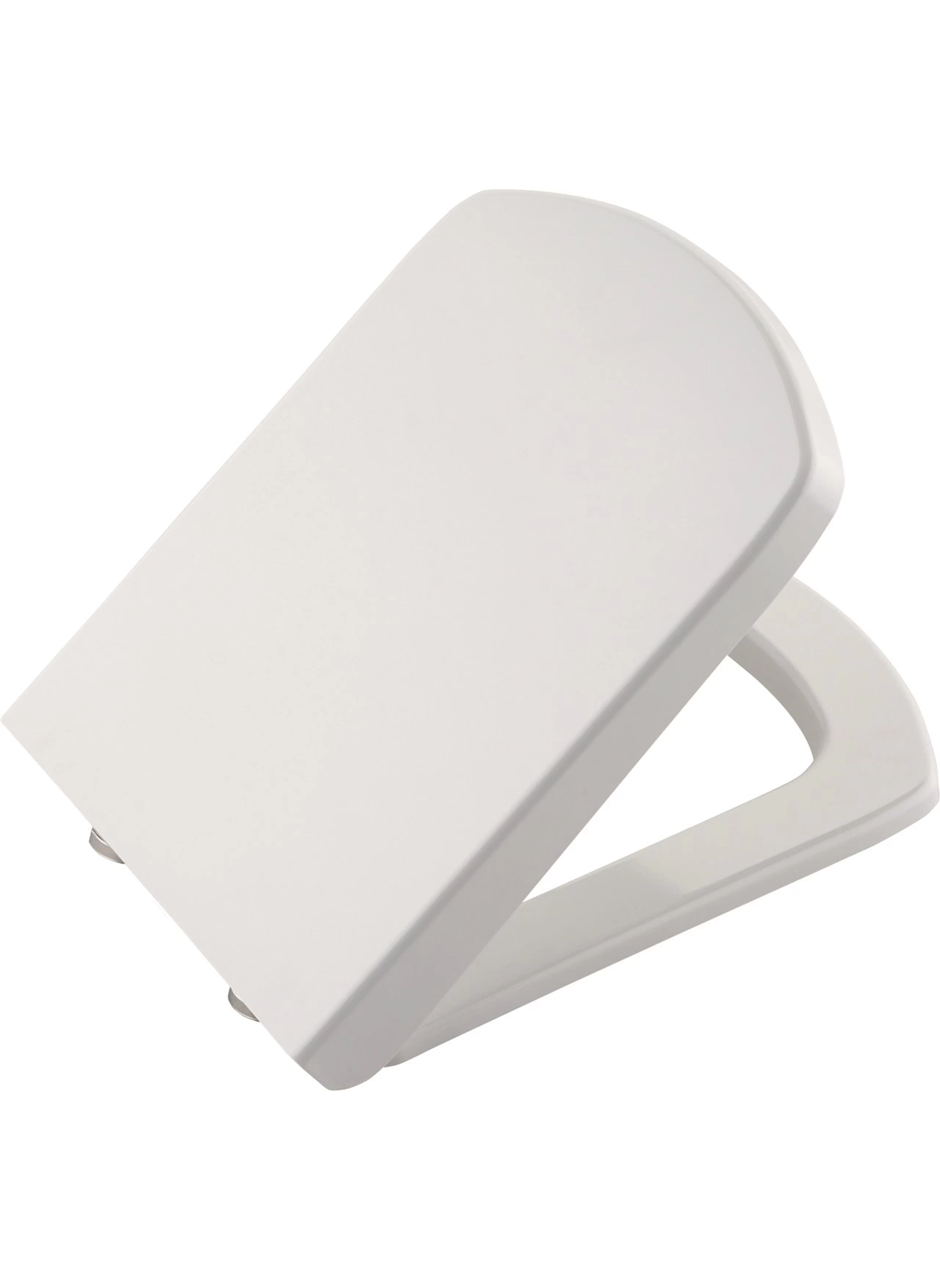 Premium Lüks Kare Amartisörlü Yavaş Kapanan Klozet Kapağı (