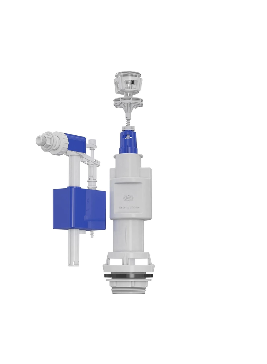 Yandan Girişli Su Tasarruflu Basmalı Klozet Rezervuar İç Takımı (