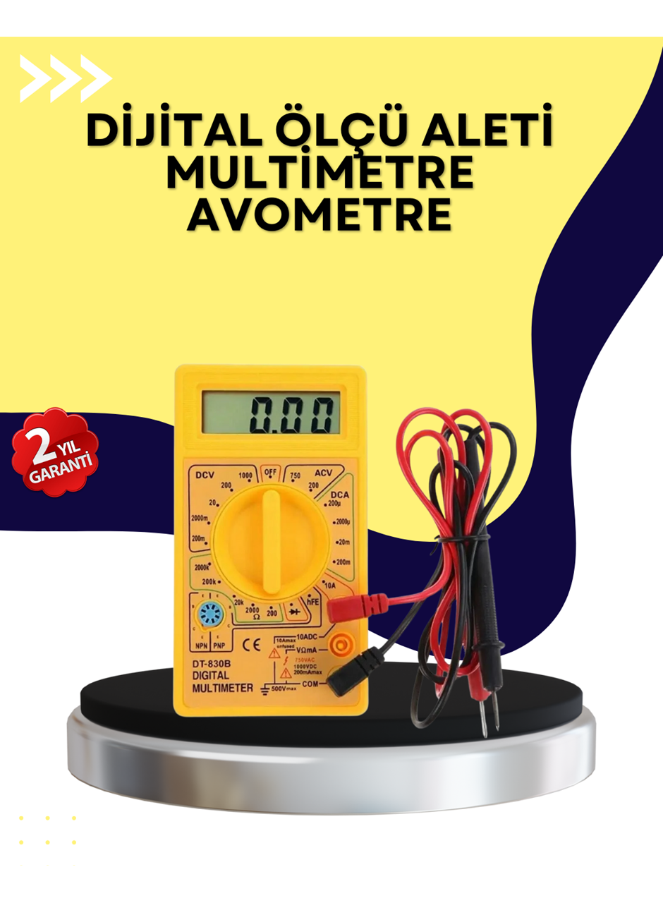 Çok Fonksiyonlu Dijital Multimetre Elektrik Test Cihazı