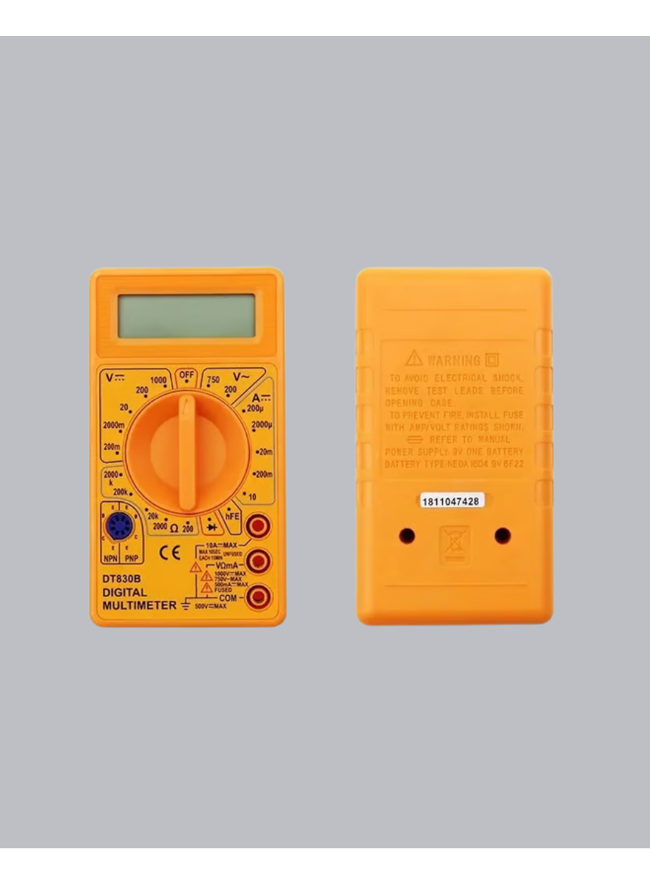 Dijital Multimetre Ölçü Aleti AC DC Ölçüm ve LCD Ekranlı