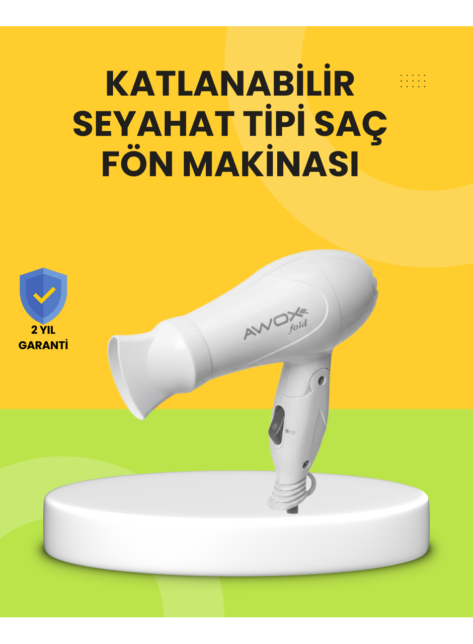 Katlanır Gövdeli Saç Kurutma Makinesi Ev ve Valiz Kullanımı
