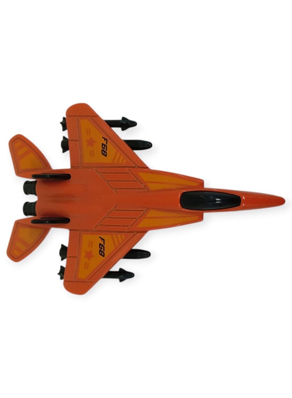 Çek Bırak Metal Mini Savaş Uçağı 10 cm - Kırmızı