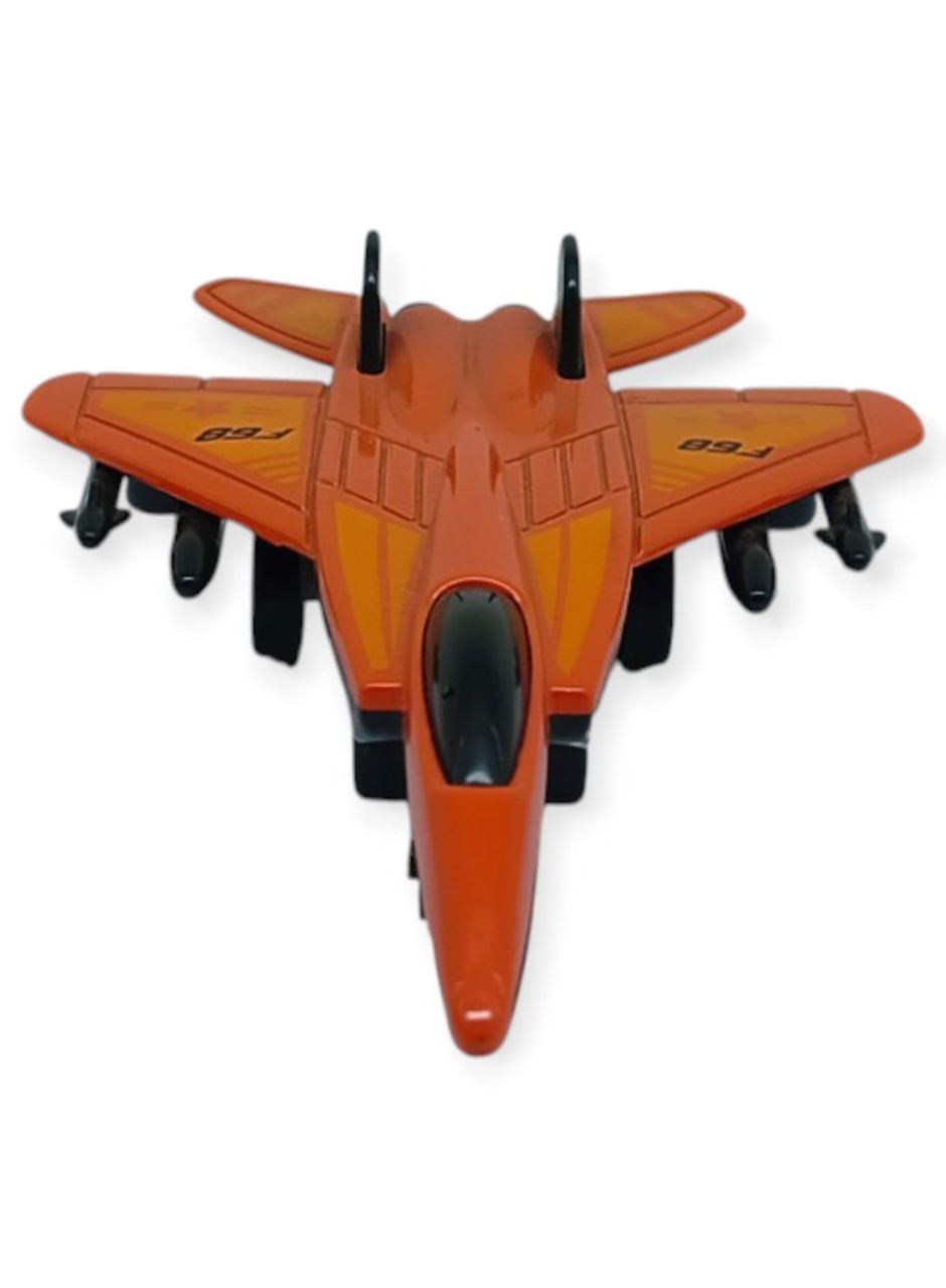 Çek Bırak Metal Mini Savaş Uçağı 10 cm - Kırmızı