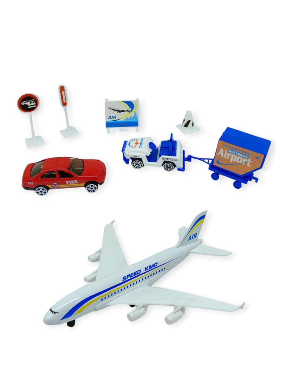 Havaalanı Seti Metal Arabalı - 89730 - Arabalı Set