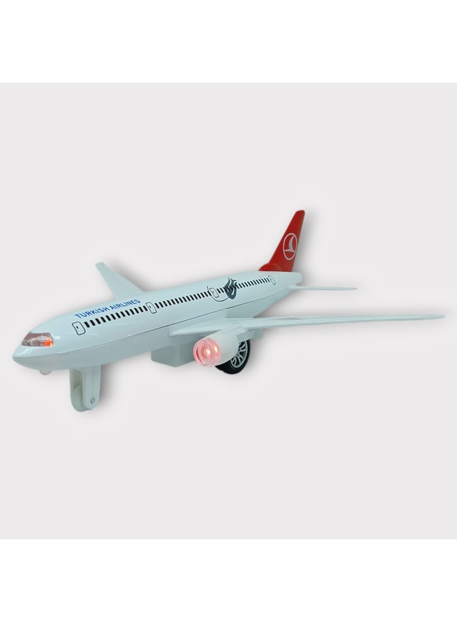 Çek Bırak Metal Yolcu Uçağı - 18 cm - Orta Boy