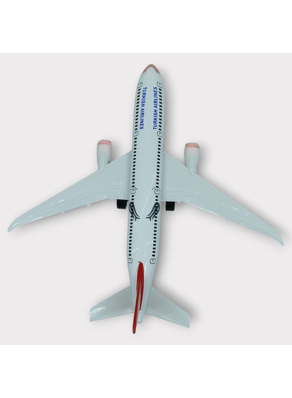 Çek Bırak Metal Yolcu Uçağı - 18 cm - Orta Boy