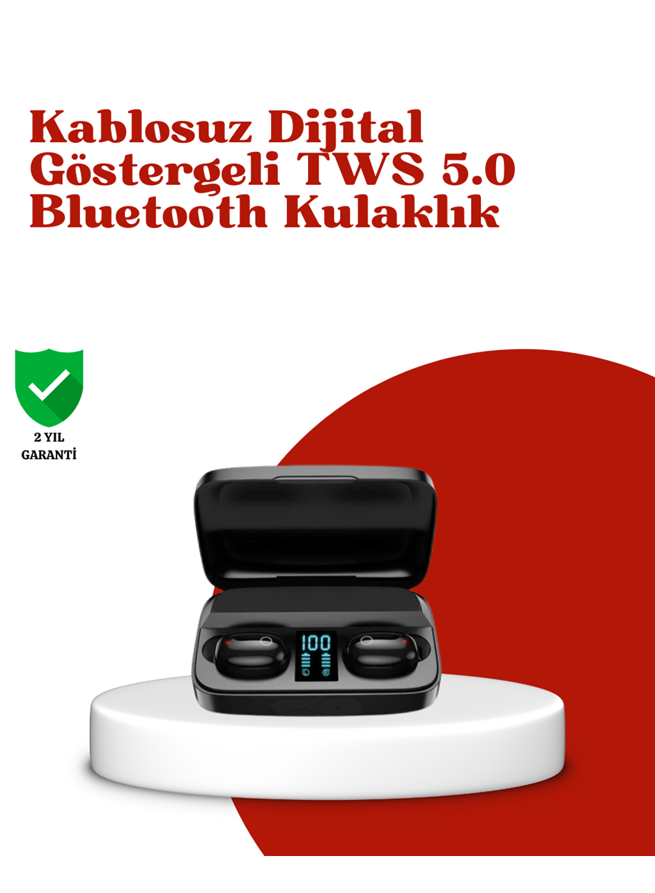 Dokunmatik Kontrollü ABS Malzemeli Bluetooth Kulaklık + Yüksek Kapasiteli Kutu